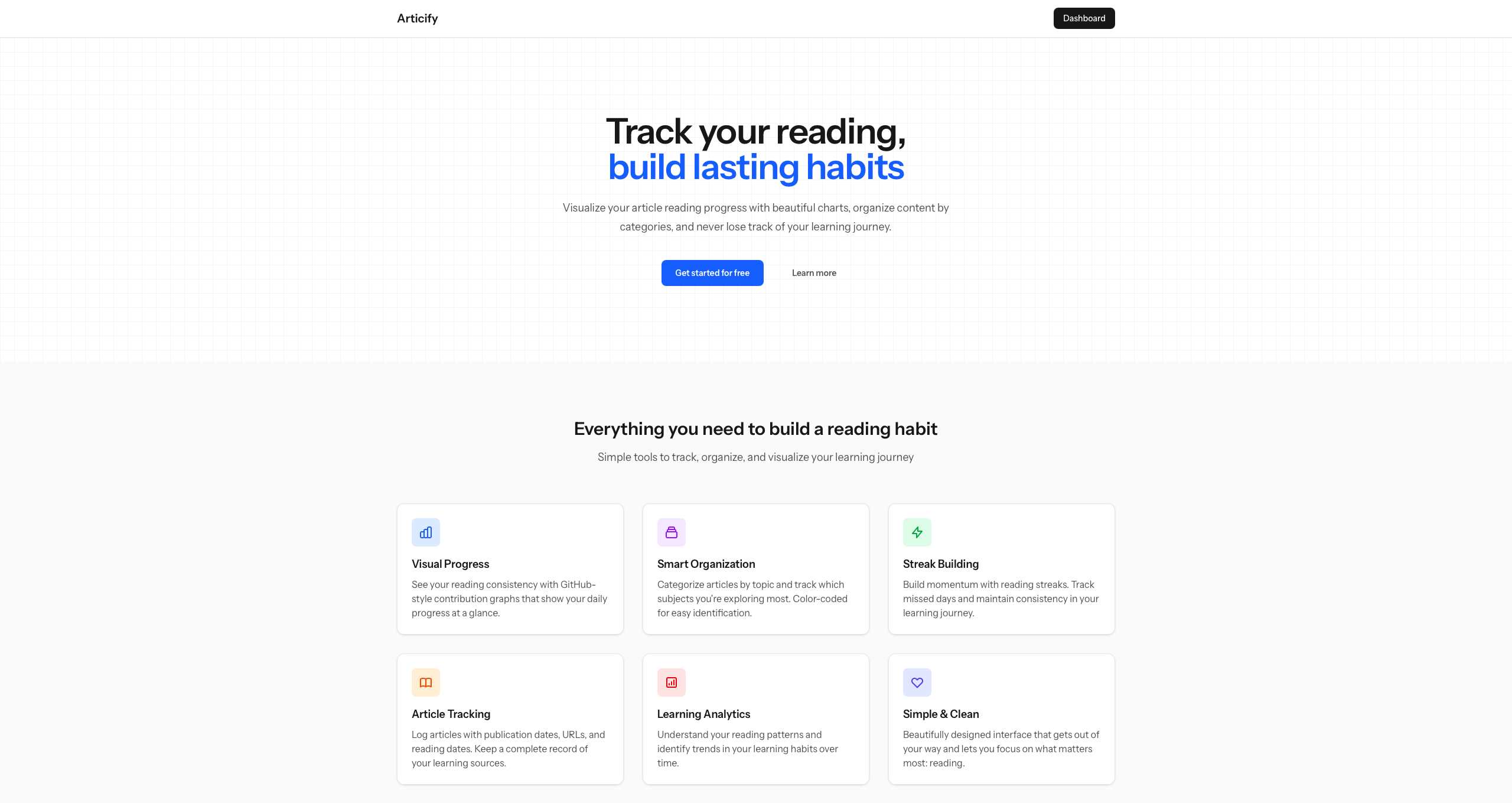 Articify project screenshot