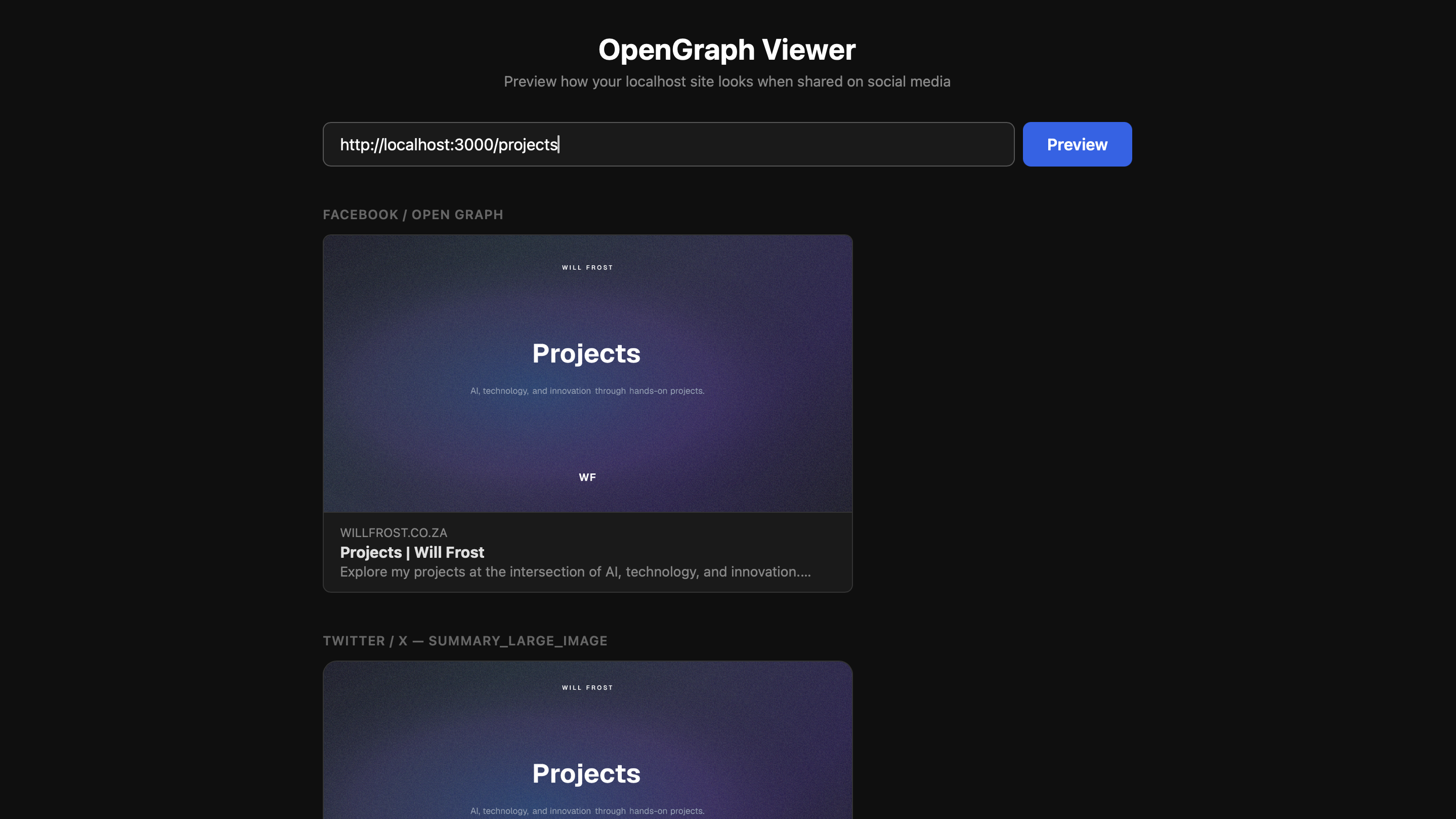 OpenGraph Viewer project screenshot
